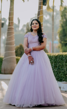 Load image into Gallery viewer, G935, Lavender Off Shoulder Ball Gown, Size (XS-30 to L-38)