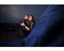 Load image into Gallery viewer, G101 (5) Blue and Black Pre Wdding Gown, Size (XS-30 to 4XL-48)
