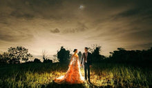 Load image into Gallery viewer, G210 (7), Light Pink Floral Prewedding Shoot Ball Trail Gown, Size (XS-30 to 4 XL -48)