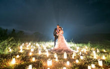 Load image into Gallery viewer, G210 (7), Light Pink Floral Prewedding Shoot Ball Trail Gown, Size (XS-30 to 4 XL -48)