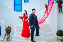 Load image into Gallery viewer, G127 (3), Wine Flower Prom Ball Gown, Size (XS-30 to XL-40)