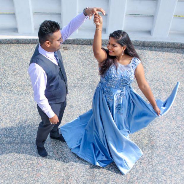 Sky blue satin prom dress cheap