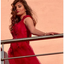 Load image into Gallery viewer, G127 (3), Wine Prom Infinity Prewedding Shoot Trail Gown, Size, (XS-30 to XL-40)