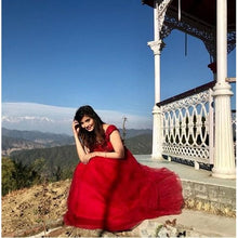 Load image into Gallery viewer, G127 (3), Wine Prom Infinity Prewedding Shoot Trail Gown, Size, (XS-30 to XL-40)