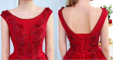 Load image into Gallery viewer, G127 (3), Wine Flower Prom Ball Gown, Size (XS-30 to XL-40)