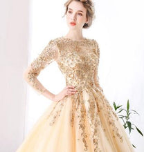 Load image into Gallery viewer, G147, Golden Ball Gown, Size (XS-30 to L-38),