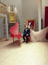Load image into Gallery viewer, G210 (7), Light Pink Floral Ball Gown with Trail, Size (XS-30 to 4XL -48)