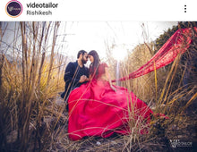 Load image into Gallery viewer, G130 (10) Wine Red Satin Off Shoulder trail Ball gown, Size (XS-30 to XL-40)