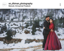 Load image into Gallery viewer, G92 (11), Dark Wine Satin Ball Gown, Size (XS-30 to XXXL-46),
