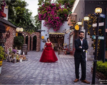 Load image into Gallery viewer, G127 (3), Wine Flower Prom Ball Gown, Size (XS-30 to XL-40)
