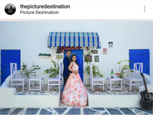 Load image into Gallery viewer, G210 (7), Light Pink Floral Prewedding Shoot Ball Trail Gown, Size (XS-30 to 4 XL -48)