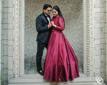 Load image into Gallery viewer, G92 (11), Dark Wine Satin Ball Gown, Size (XS-30 to XXXL-46),