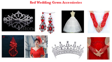 Load image into Gallery viewer, G127 (3), Wine Flower Prom Ball Gown, Size (XS-30 to XL-40)