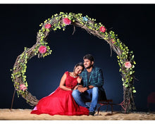 Load image into Gallery viewer, G127 (3), Wine Flower Prom Ball Gown, Size (XS-30 to XL-40)