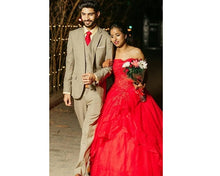 Load image into Gallery viewer, G230, Red Tub Top Ball Gown, Size (XS-30 to XL-40)