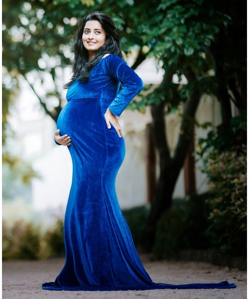 navy blue velvet maternity dress Navy Velvet Sweetheart Button Accent Maternity Dress