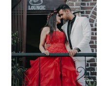 Load image into Gallery viewer, G230, Red Tub Top Ball Gown, Size (XS-30 to XL-40)