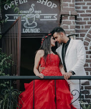 Load image into Gallery viewer, G230, Red Tub Top Ball Gown, Size (XS-30 to XL-40)