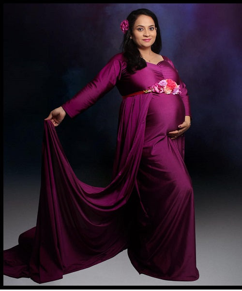 G41 (5), Purple Maternity Shoot Trail Baby Shower Lycra Body Fit Gown, Style Icon www.dressrent.in G41 (5), Purple Maternity Shoot Trail Baby Shower Lycra Body Fit Gown, Style Icon www.dressrent.in
