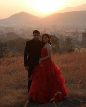 Load image into Gallery viewer, G230, Red Tub Top Ball Gown, Size (XS-30 to XL-40)