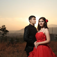 Load image into Gallery viewer, G230, Red Tub Top Ball Gown, Size (XS-30 to XL-40)