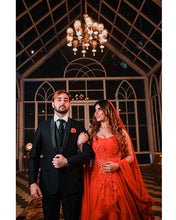 Load image into Gallery viewer, G230, Red Tub Top Ball Gown, Size (XS-30 to XL-40)