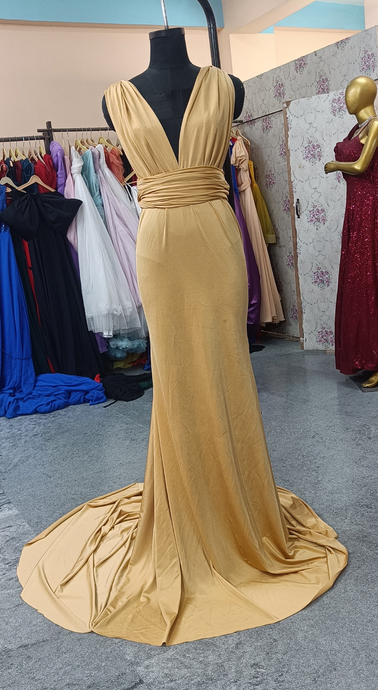 G1101, golden  body fit Maternity Shoot  Gown, Size (All)pp