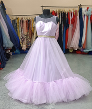 Load image into Gallery viewer, G2127, Pink Frilled Mother-Daughter Gown, Size (ALL)pp