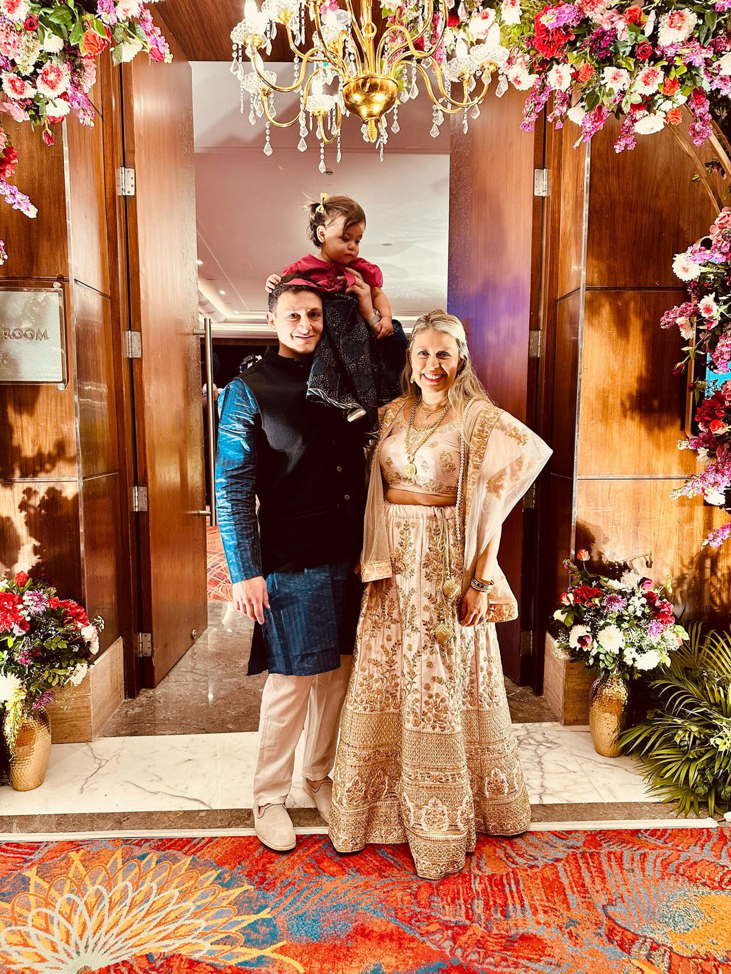 L82, Peach Pastel Golden Thread Work Bridal Lehenga, Size (XS-30 to XL-40)