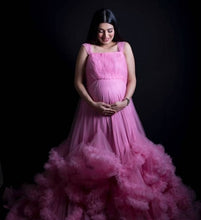 Load image into Gallery viewer, G423, Baby Pink Mother Daughter Puffy Cloud Shoot Trail Gown, (All Sizes)