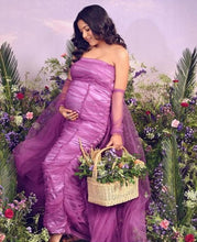 Load image into Gallery viewer, G833, Luxury Purple maternity shoot trail gown, Size (ALL)