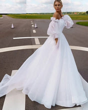 Load image into Gallery viewer, W152, White Tube Top Ruffle Sleeves Trail Shoot Gown, Size (ALL)pp