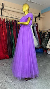 G3022, Purple Maternity Shoot Gown, Size (ALL)pp
