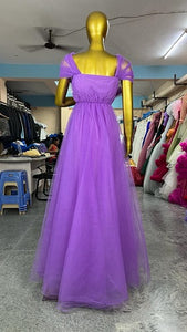 G3022, Purple Maternity Shoot Gown, Size (ALL)