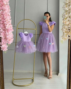 G771, Lavender Mother-Daughter Shoot Gown, Size(All)pp