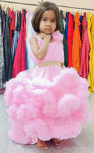 Load image into Gallery viewer, G423, Baby Pink Mother Daughter Puffy Cloud Shoot Trail Gown, (All Sizes)