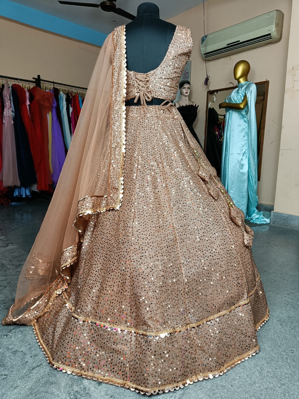 L203, Light Golden Brown Lahanga , Size (All) Style Icon www.dressrent.in L203, Light Golden Brown Lahanga , Size (All) Style Icon www.dressrent.in