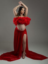 Load image into Gallery viewer, G3039, Red Trail Maternity Gown, Size (All) pp