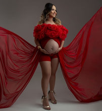 Load image into Gallery viewer, G3039, Red Trail Maternity Gown, Size (All) pp