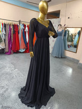 Load image into Gallery viewer, G531, Black  Shoot  Trail Gown, (All Sizes)