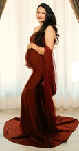 Load image into Gallery viewer, G3036,Brown Maternity Shoot  Gown, Size (All)