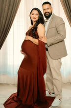 Load image into Gallery viewer, G3036,Brown Maternity Shoot  Gown, Size (All)