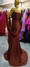 Load image into Gallery viewer, G3036,Brown Maternity Shoot  Gown, Size (All)