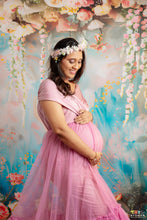 Load image into Gallery viewer, G2119 (2), Dusty Lavender Frilled Maternity Shoot Trail Gown, Size (All)