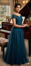 Load image into Gallery viewer, G1022, Navy Blue Evening Gown, Size(All)