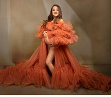 Load image into Gallery viewer, G3017, Watermelon Frills Maternity Shoot Gown, Size (ALL) pp