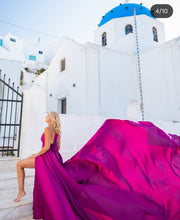 Load image into Gallery viewer, G6005  Hot Pink Flying Prewedding Long Trail Gown (p)