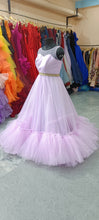 Load image into Gallery viewer, G2127, Pink Frilled Mother-Daughter Gown, Size (ALL)pp