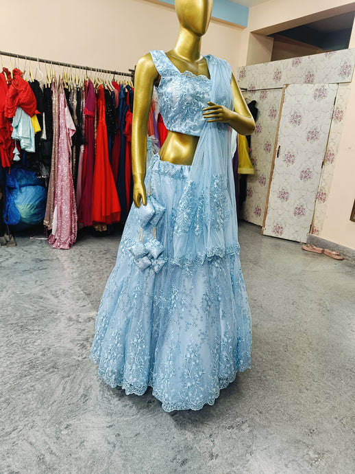 L204, light sky blue Lahanga , Size (All)