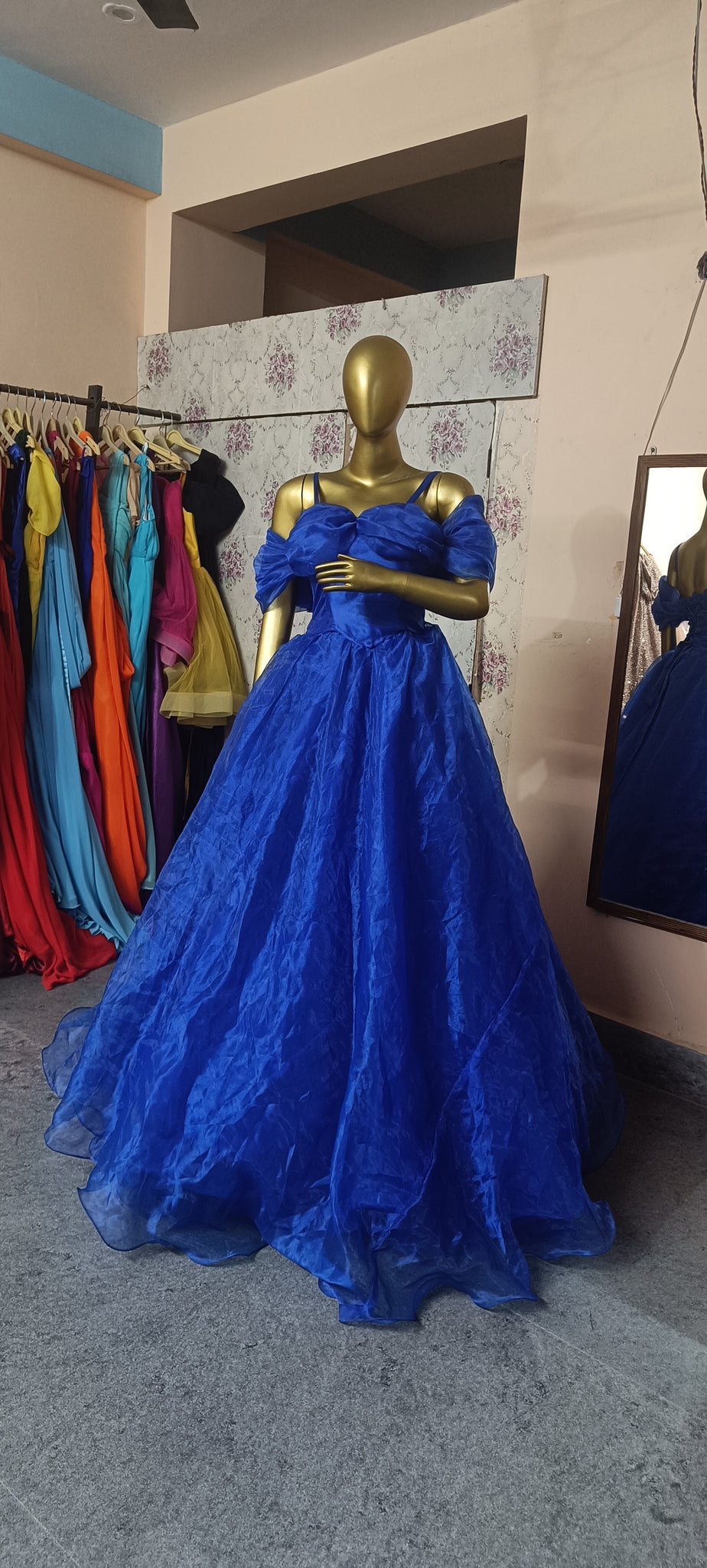 Guest Royal Blue Dress For A Wedding G638, Luxury Royal Blue Cindrella Princess Big Ball Gown, Size(All) Style Icon Guest Royal Blue Dress For A Wedding G638, Luxury Royal Blue Cindrella Princess Big Ball Gown, Size(All) Style Icon